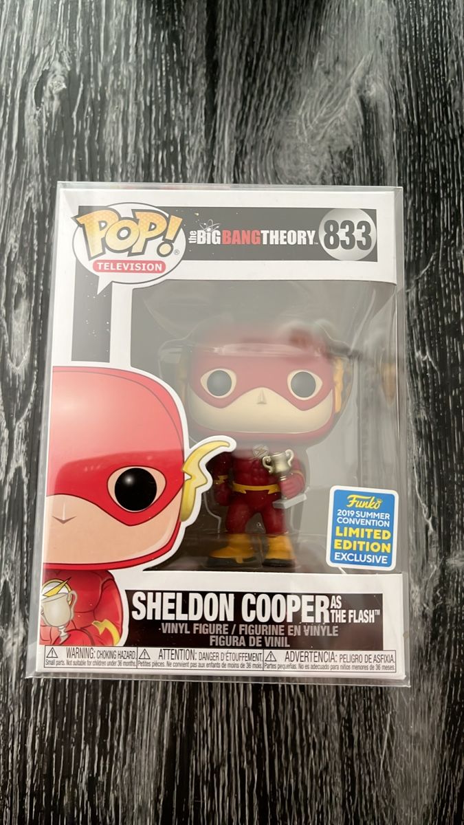 Funko Statuette: Figurine Funko Pop Sheldon Cooper The Flash 833 – Nuovo e nell'imballaggio originale da Yverdon-les-Bains venduto da vin_95zk