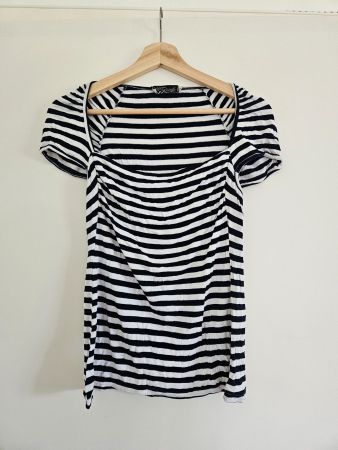 Blau gestreiftes T-Shirt Gr.M