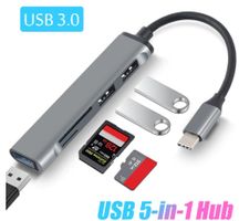 USB-C 3.0 Hub: USB Port 3.0 + 2 x USB 2.0 + SD-Card Reader
