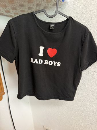 Shein Damen T-Shirt schwarz Grösse Mkurz geschnitten
