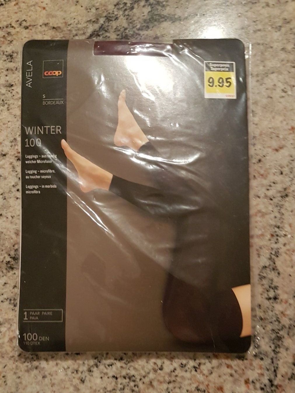 Leggings: Leggins samtigweich bordeaux S – Nuovo e nell'imballaggio originale da Grossaffoltern venduto da Sanchi 1