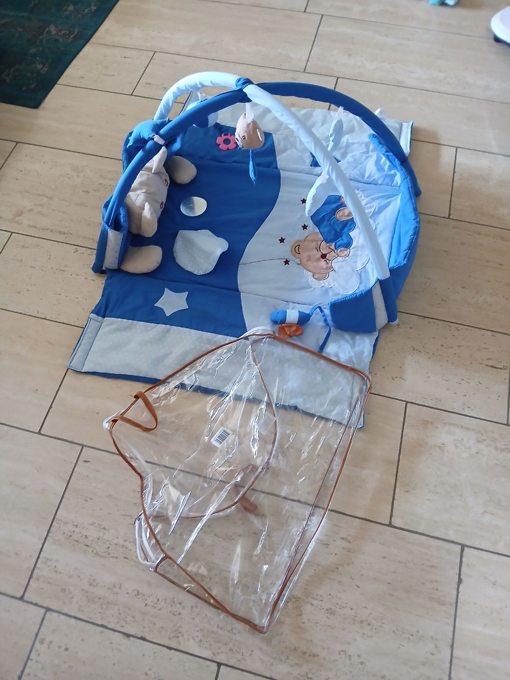 Tappeto da gioco: Spieldecke Baby Bär blau mit Spielbogen – Usato da Berikon venduto da pil_thm8 5