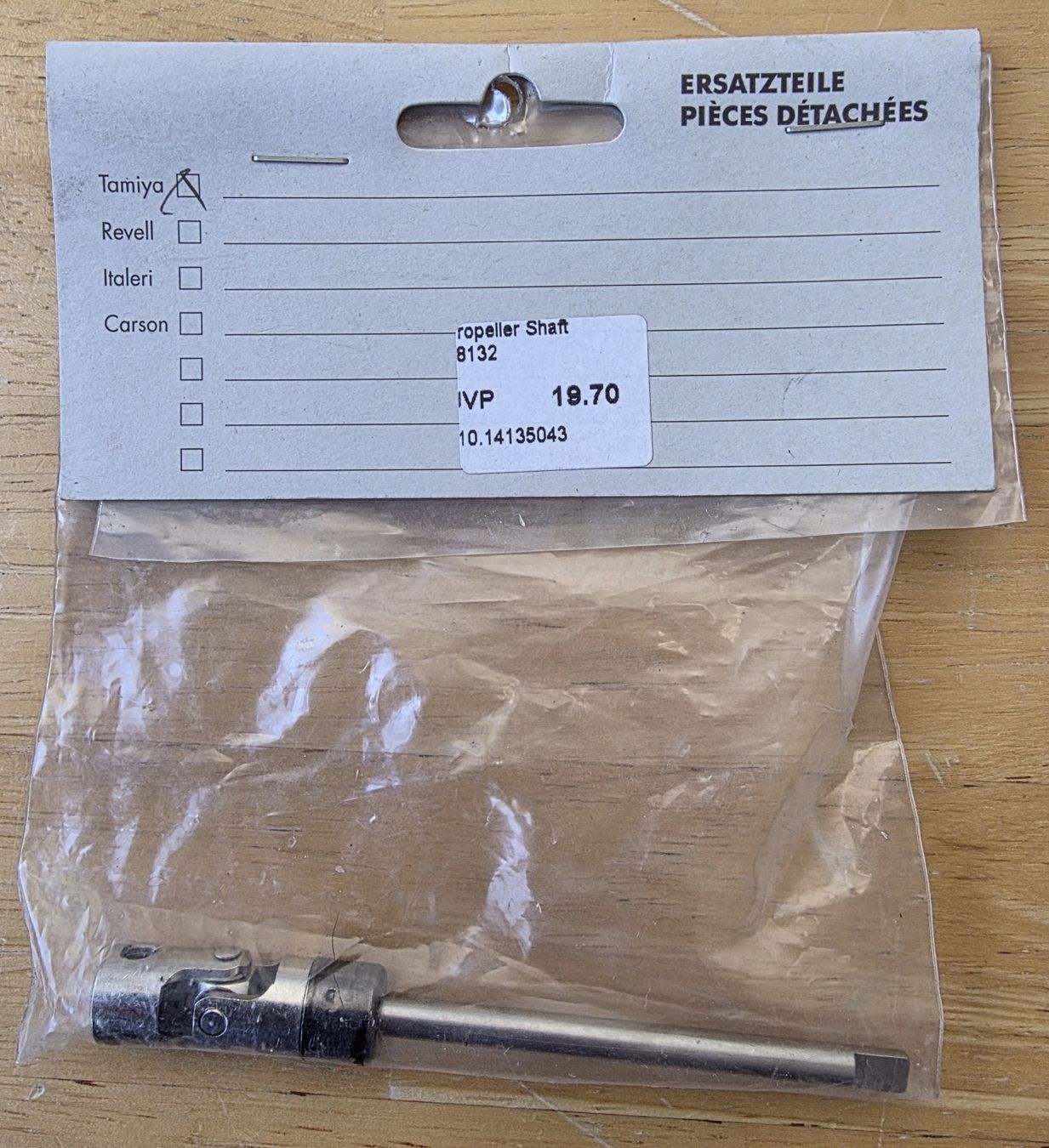 Tamiya Kit di modellismo & Modellini statici: Tamiya Propeller Shaft 8132 – Nuovo (secondo la descrizione) da Männedorf venduto da Modellbau-wyss