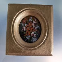 Miniatur Bildchen Blumenmotiv