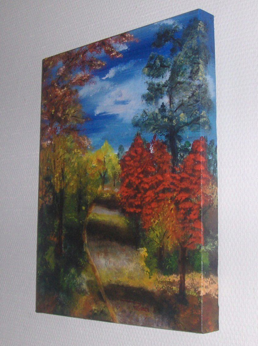 Dipinti: goldener Herbst Öl auf Leinwand – Nuovo e nell'imballaggio originale da Eschenbach venduto da Alicekunst 2