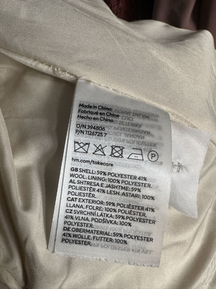 H&M Giacche: Jacke H&M 41% Wolle Gr M oversized – Usato da Münsingen venduto da Secondhand89 4