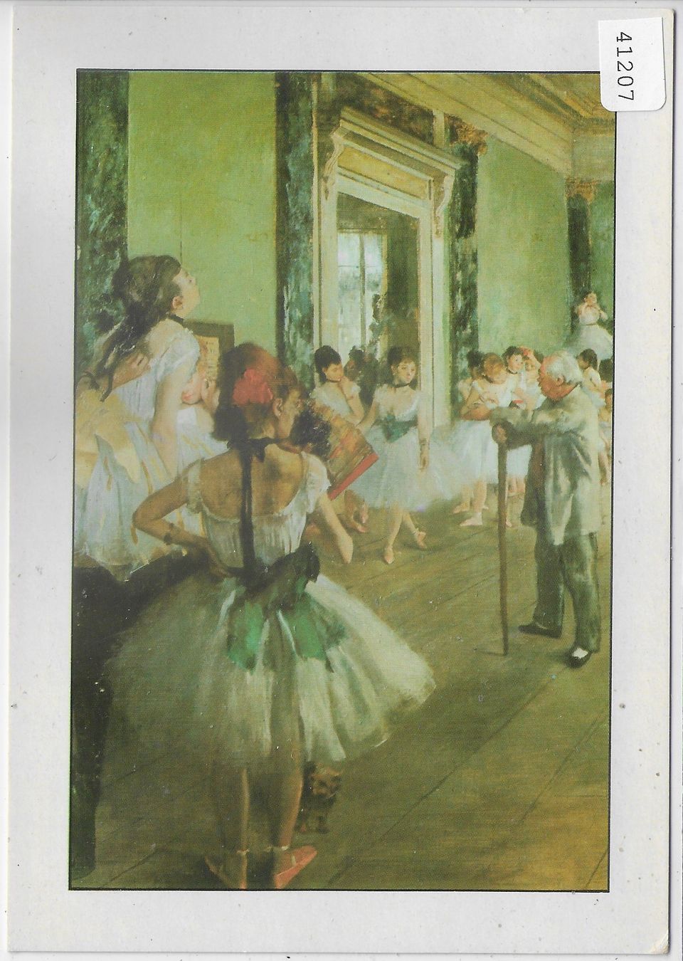 Cartoline postali: Edgar Degas - Die Tanzklasse 1874 – Usato da Ettingen venduto da Kartenplanet