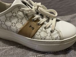 NeroGiardini Sneaker Leder Weiss Muster Grösse 38 guter Zust