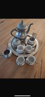 Vintage Zinn Kaffeeservice, 13-teilig, Top Zustand!