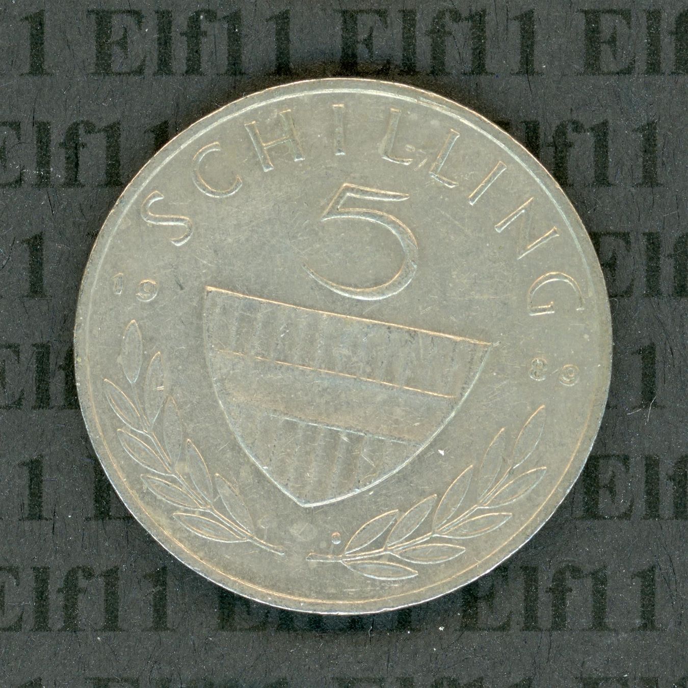 Tutti le monete: ATS___5.00 1989 -vz 5 Schilling – Usato da Widnau venduto da Elf11