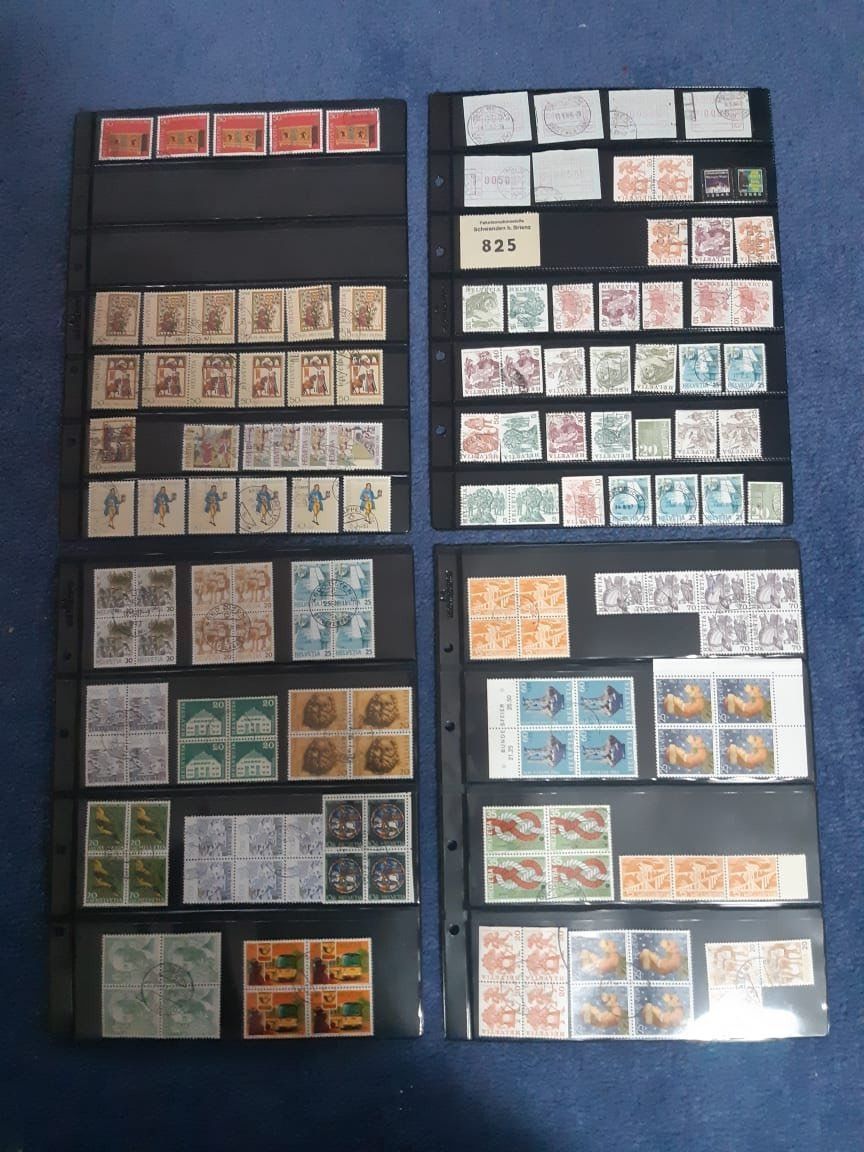 Tutti i francobolli: Schweizer Briefmarken in Ringalbum blau – Usato da Dulliken venduto da Airliner2 8