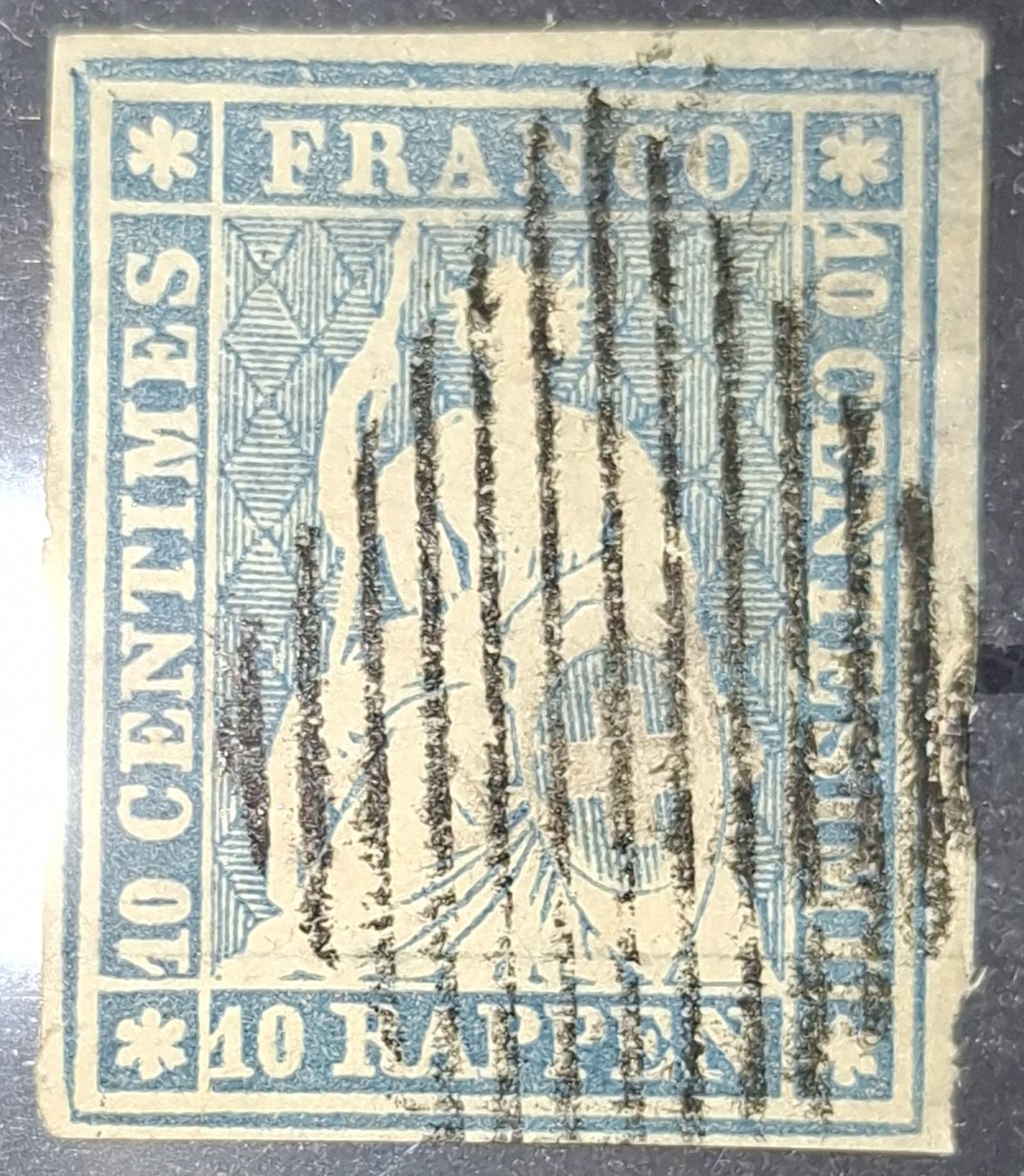 Tous les timbres: Strubel 23A3 mit Befund Kat. 110.- – D'occasion à Balgach par SIMEON27