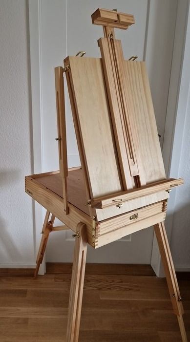 MEEDEN PRO Tischstaffelei Aus Buchenholz – 29 X 42 Cm, Mit Leseständer, 7-fach Neigbar, Für Skizzen, Zeichnungen & Mehr Staffelei Tisch