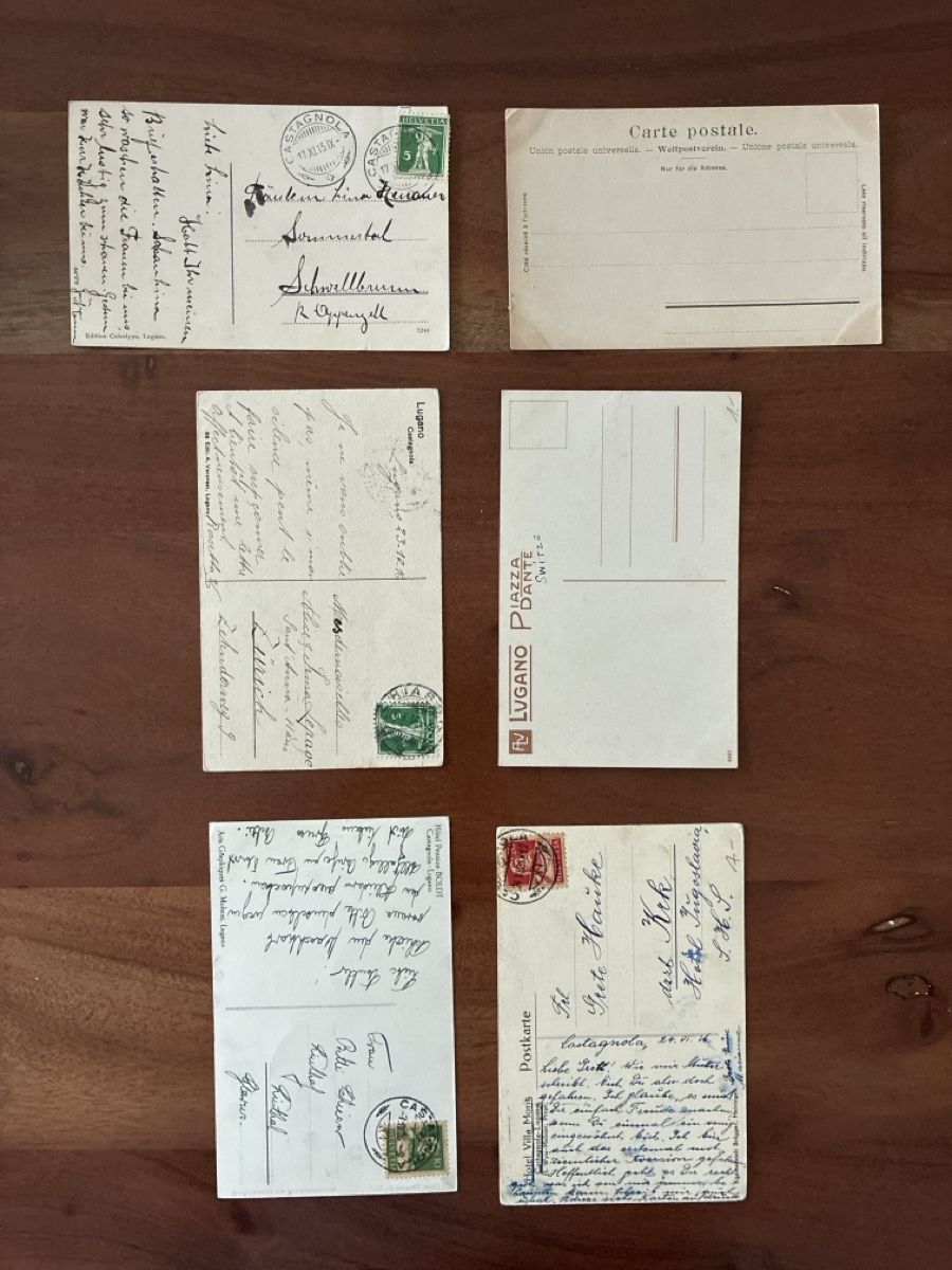 Cartoline postali: 10 Ansichtskarten Schweiz von Lugano TI. D – Usato da Oftringen venduto da Cla.vD.74 5