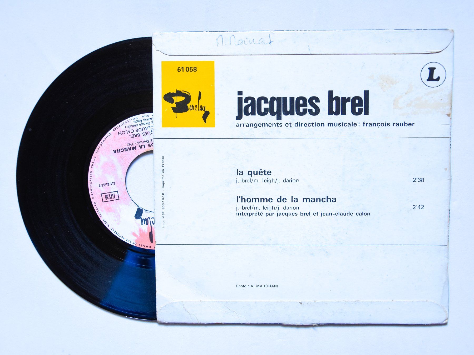 Dischi in vinile: Jacques Brel - La Quête – Usato da Belmont-sur-Yverdon venduto da ag97 1