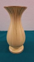 Vintage ,Keramik-Vase  gelb /goldstreifen ,"Foreign" 145/1