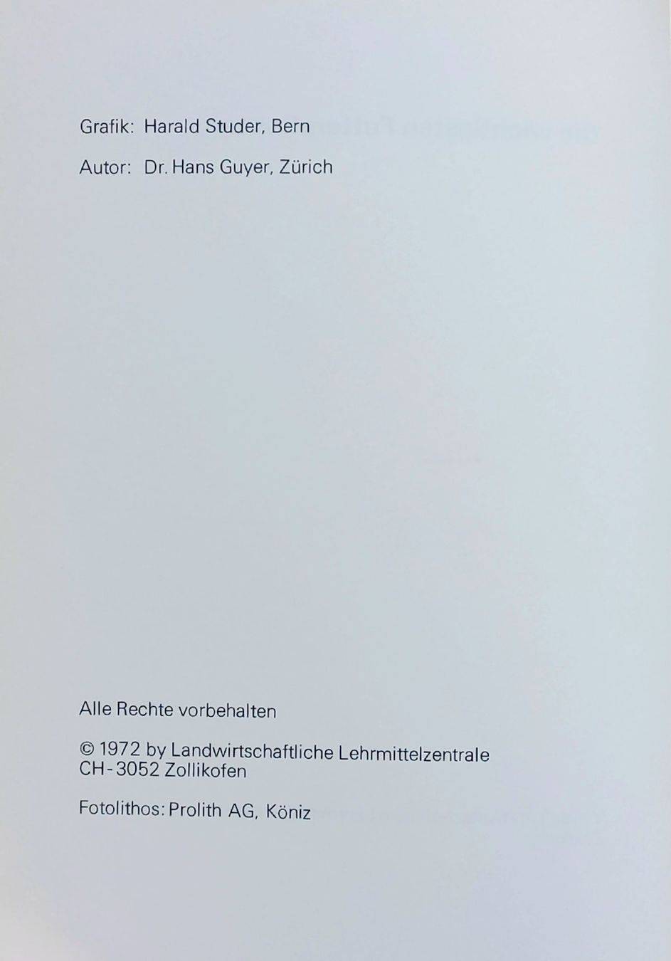 Libri: Buch - Die wichtigsten Futterpflanzen – Usato da Niederuzwil venduto da lubimaja 1