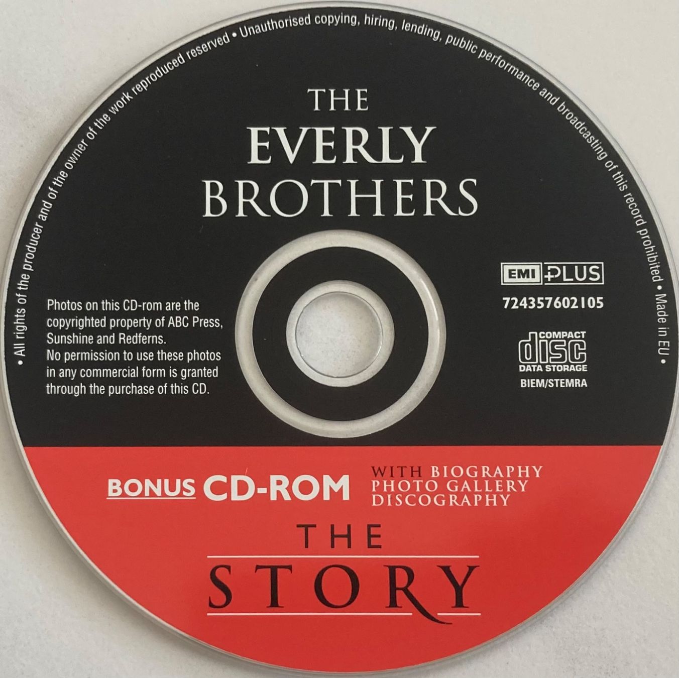 CD: THE EVERLY BROTHERS  - THE STORY – Usato da Poliez-Pittet venduto da Newtown-Records 2