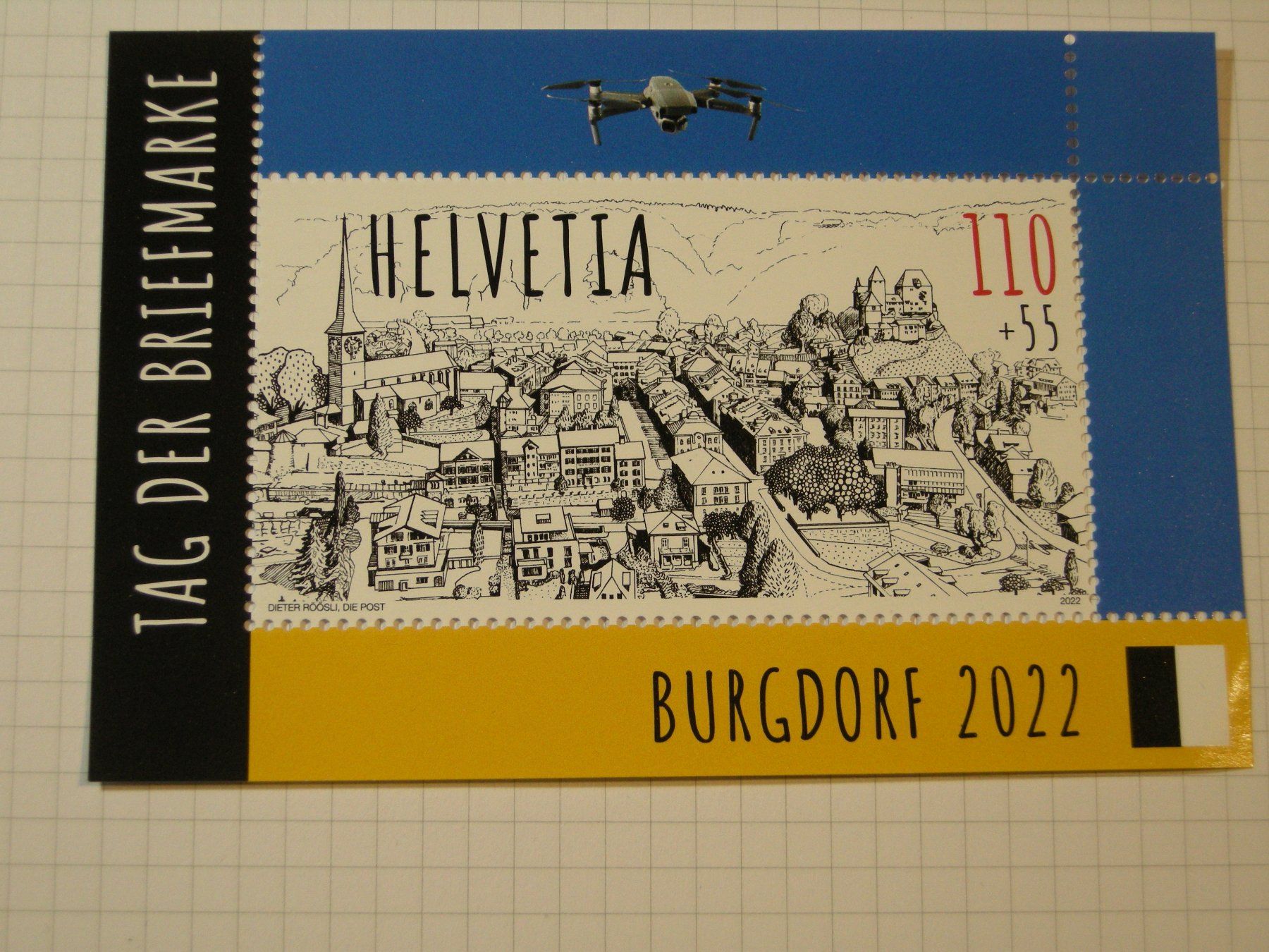 Tutti i francobolli: 2022 BURGDORF, TAG DER BRIEFMARKE, POSTFRISCH – Usato da Rüti ZH venduto da jupi1945