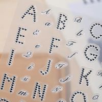 Neues Set Motivstempel Buchstaben. Herzen-Buchstaben