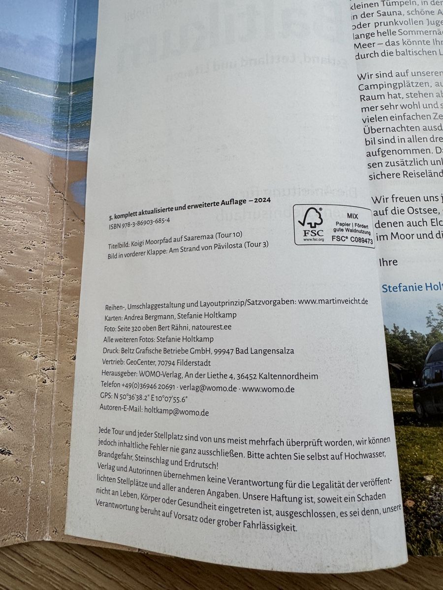 Livres: Baltikum mit dem Wohnmobil Reiseführer – D'occasion à Dörflingen par Struxure 2
