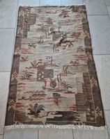 Handgeknüpfter Vintage Kelim Teppich, einzigartiges Design!
