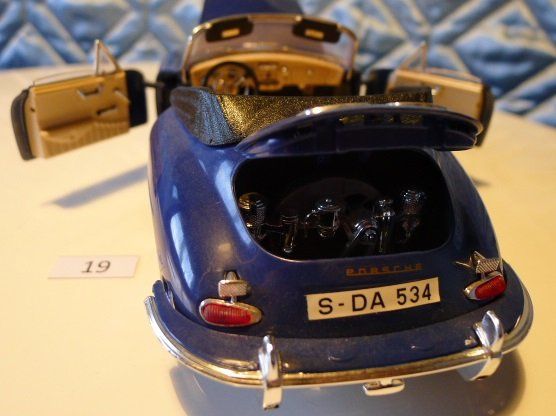 Porsche Modellini d'auto: Porsche 356 B Cabriolet Modellauto blau – Usato da Steffisburg venduto da Gswiss 4
