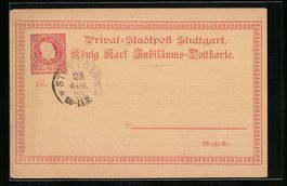 Stuttgart, Private Stadtpost 10 Pfg., K