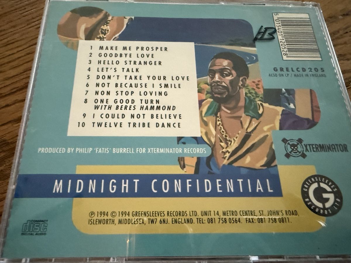 CD: CD Gregory Isaacs Midnight Confidential gebraucht – Usato da Amriswil venduto da Apfelfreak 1
