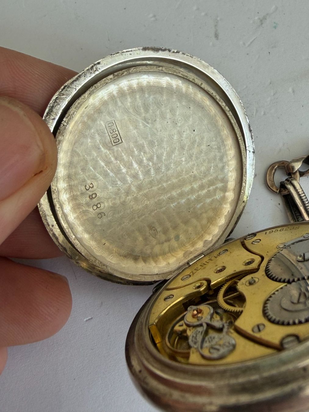 Zenith Uhren: Zenith Taschenuhr 0.800 Silber – Gebraucht aus Worblaufen von chronyves 7
