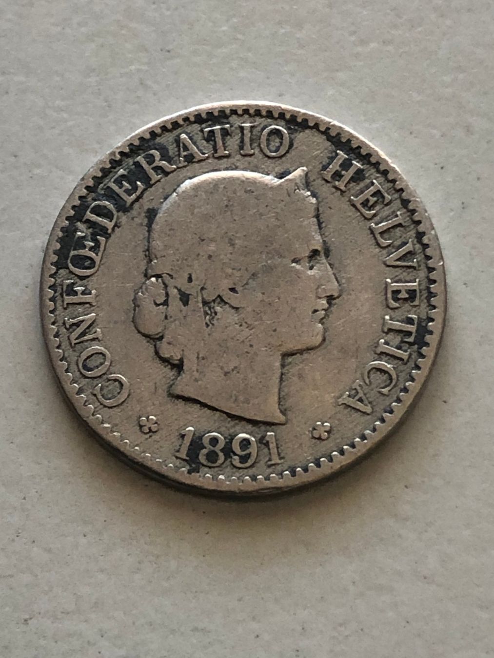 Tutti le monete: 5 Rp. 1891 – Usato da Schötz venduto da Odpa