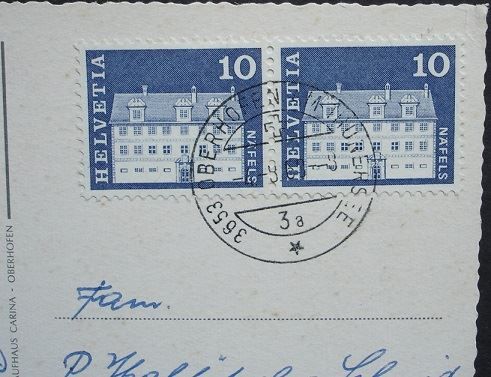 Ansichtskarten: OBERHOFEN am Thunersee – Gebraucht aus Jona von philajona 1
