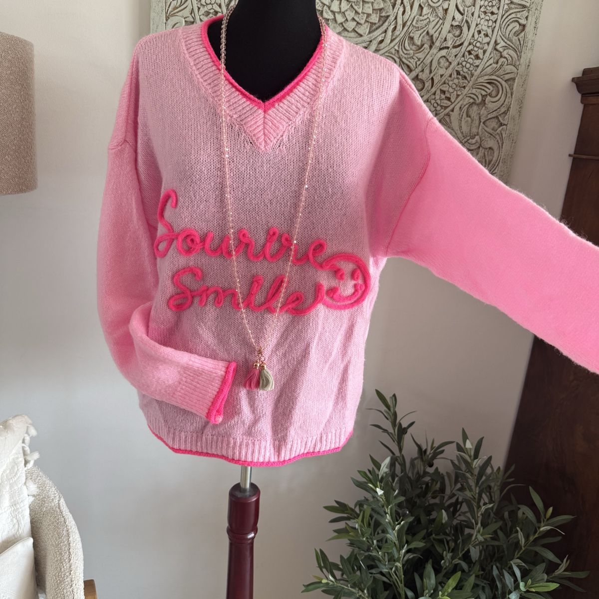 Maglioni & Felpe: Trendy V-Pullover Rosa pink L  – Nuovo (secondo la descrizione) da Wettswil venduto da toskana2002golf 1