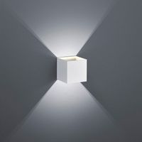 LED Wandleuchte, Weiss, 10 x 10 x 10 cm
