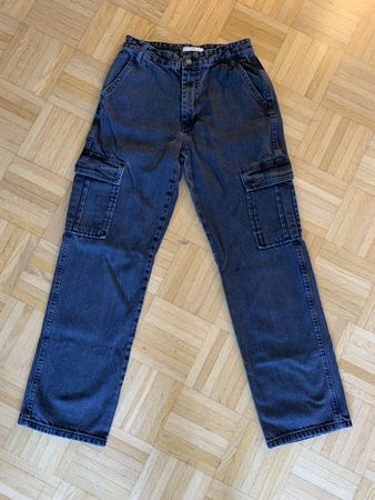 Schwarze Jeans Gr. 38