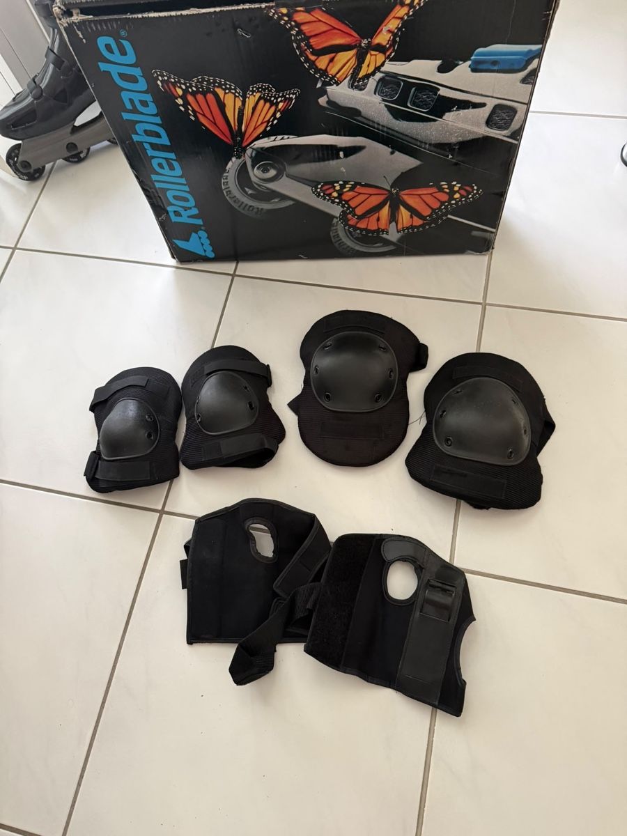 Pattini in linea & Pattini a rotelle: Rollerblade Bravo Gr. 43 / 29.5 inkl. Schutzausrüstung – Nuovo (secondo la descrizione) da Weisslingen venduto da lar_r9qr 1