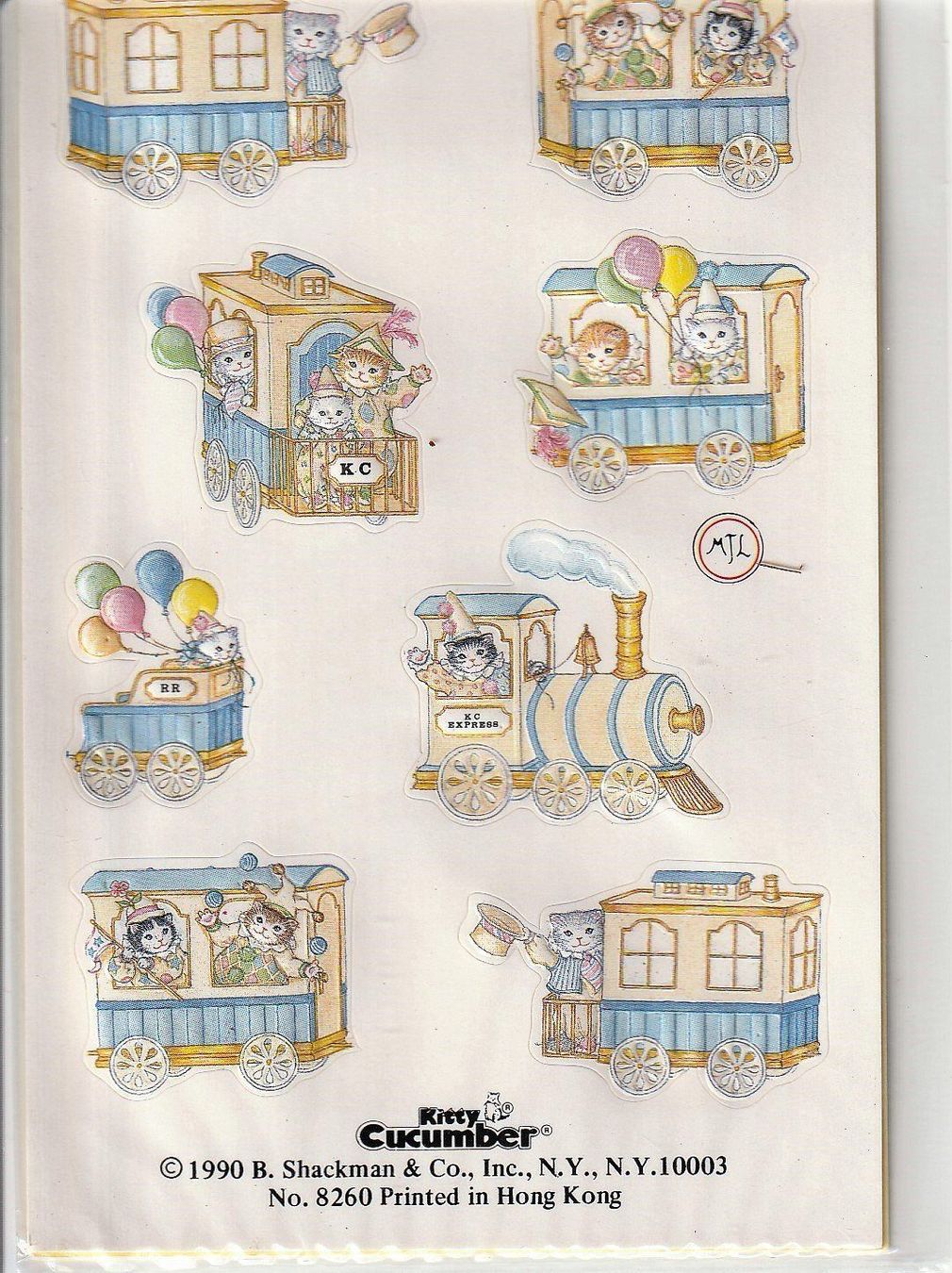 Sticker: Sticker Katzen Eisenbahn, Vintage Aufkleber – Nuovo e nell'imballaggio originale da Kriens venduto da Kraeutergarten