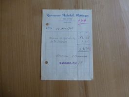 Wettingen, Restaurant Bahnhof, Seb. Berz, 1950