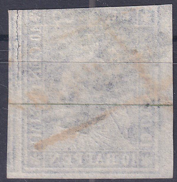 Alle Briefmarken: Strubel 23A3 blaue Raute, Bogenrand, Befund! – Gebraucht aus Samnaun-Compatsch von Marken-Murk 1