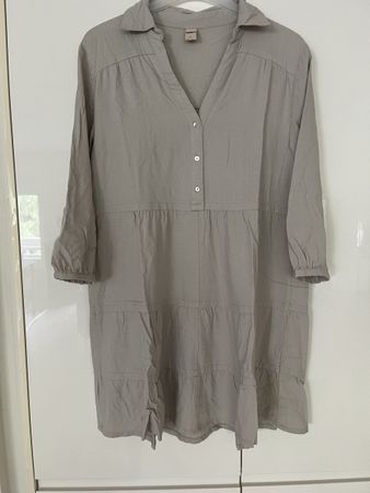 Sommer Kleid  aus Leinen/Viskose L