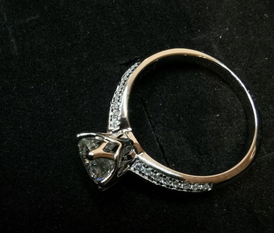 Clous D'oreilles Solitaire Diamant Rose Certifié 5,00 Ct - Argent 925 - Sunlightjewels