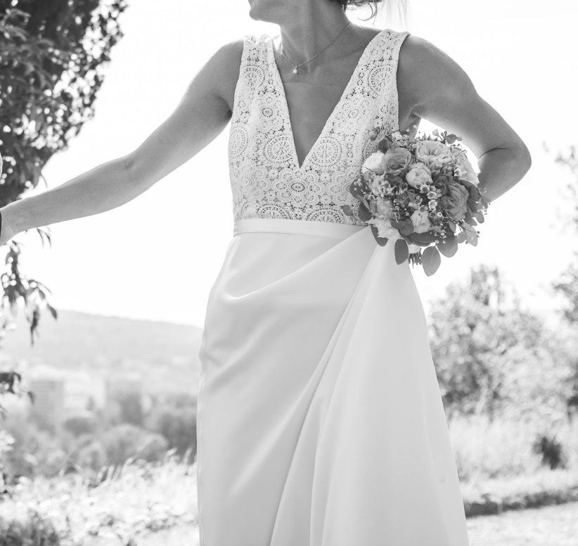 Vestiti: Secondhand Brautkleid Bianco Evento "Dallas", Grösse 36 – Usato da Brunnen venduto da Herzig-Brautmode 4