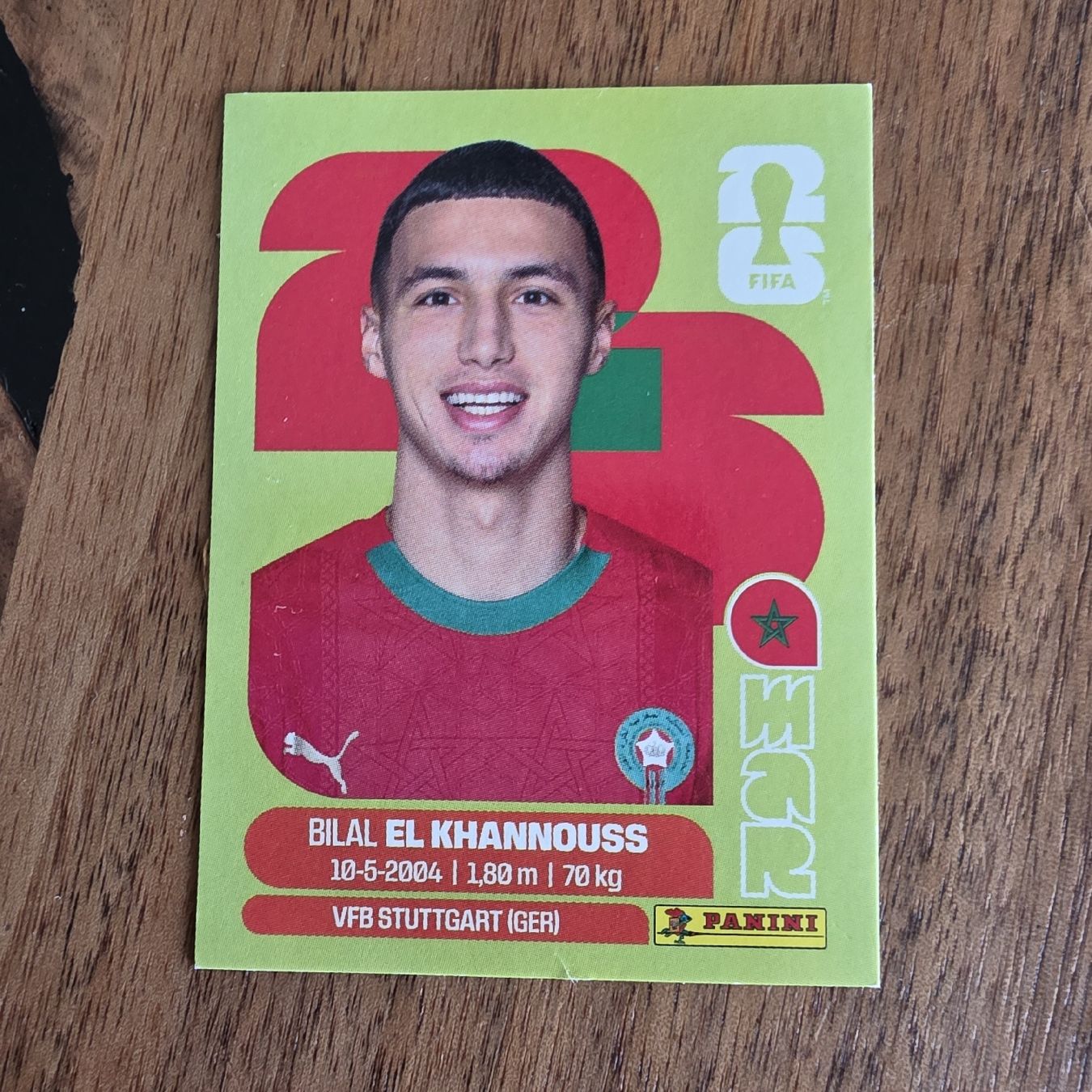 Panini Carte collezionabili: Panini MAR14  Bilal El Khannouss  – Nuovo e nell'imballaggio originale da Buchs AG venduto da LogoParts