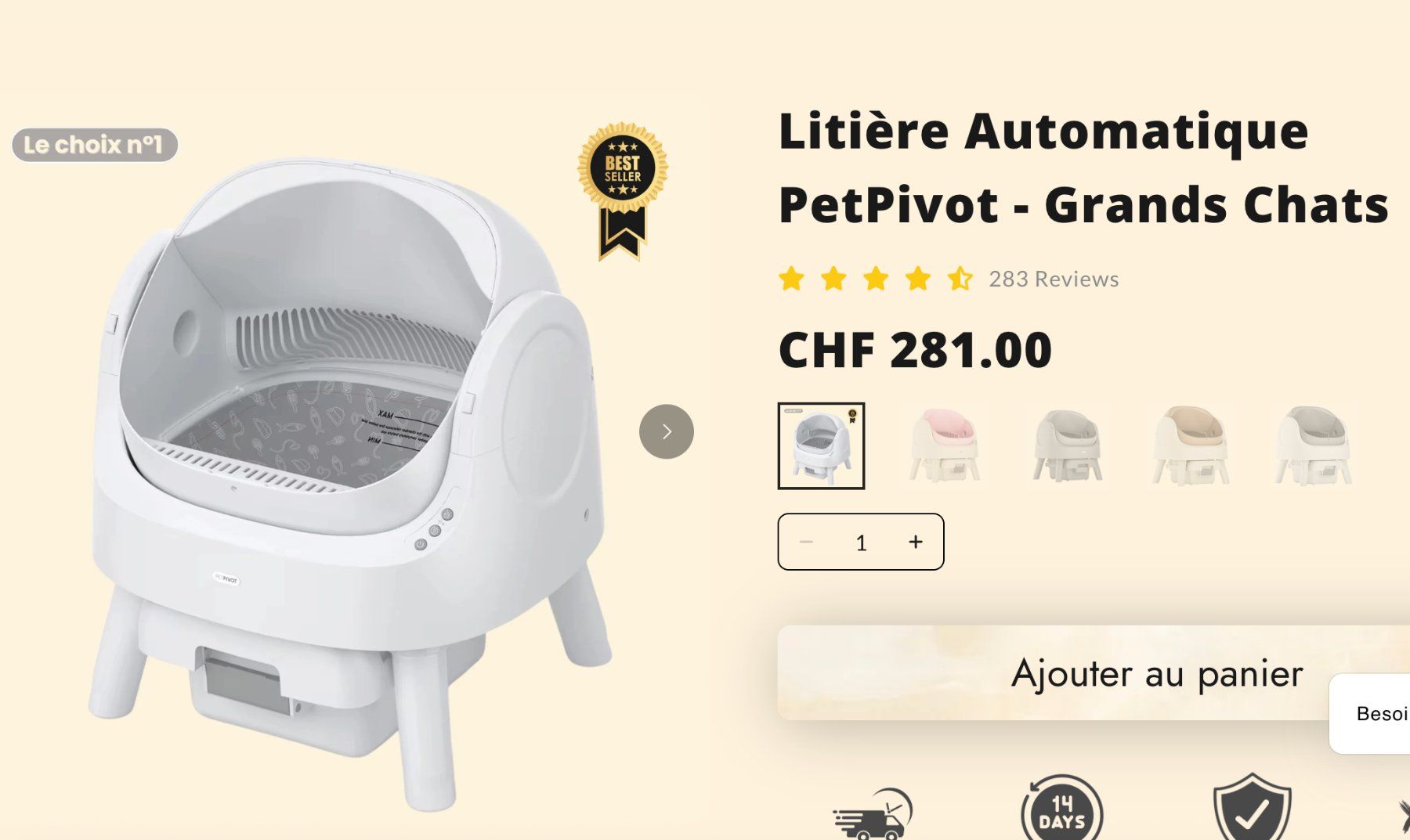 WC: petpivot autoscooper 11 litter box for big cats – Neu und originalverpackt aus Zürich von gra_2682 2