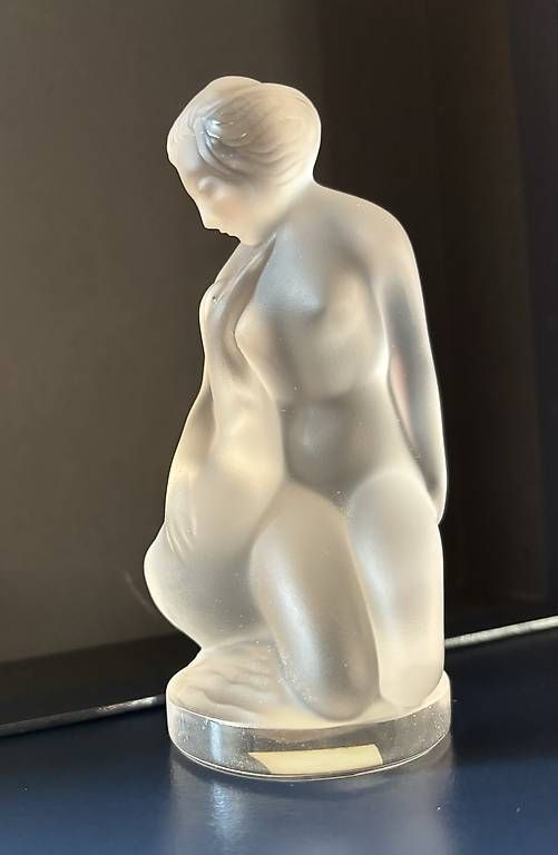Sculture & Statue: LALIQUE VINTAGE NUDE MIT GANS – Usato da Adlikon b.Regensdorf venduto da Crystaldragon09 2