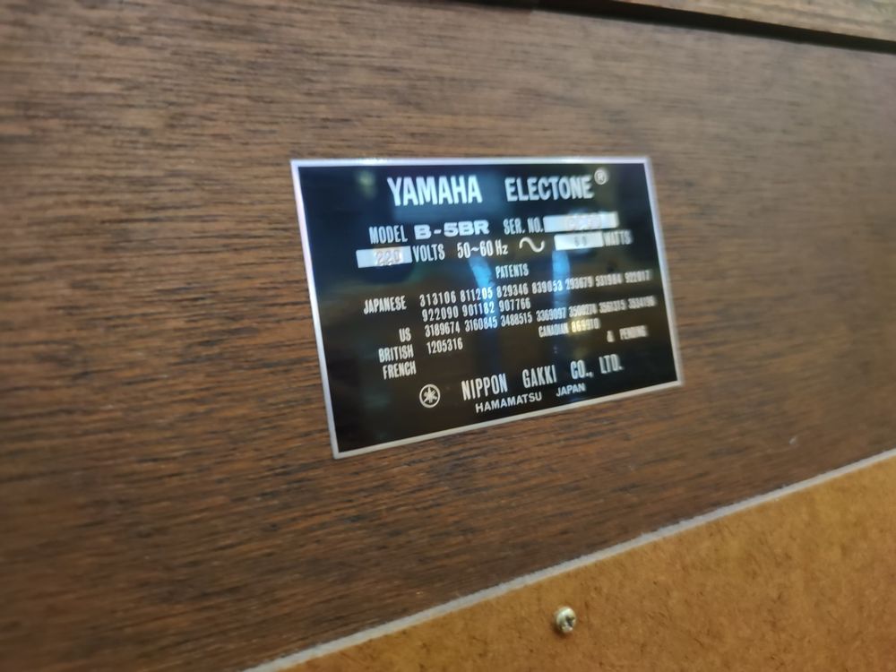 YAMAHA ELECTONE MODEL B-5BR NR. 8250 NIPPON GAKKI HAMAMATSU | Kaufen ...