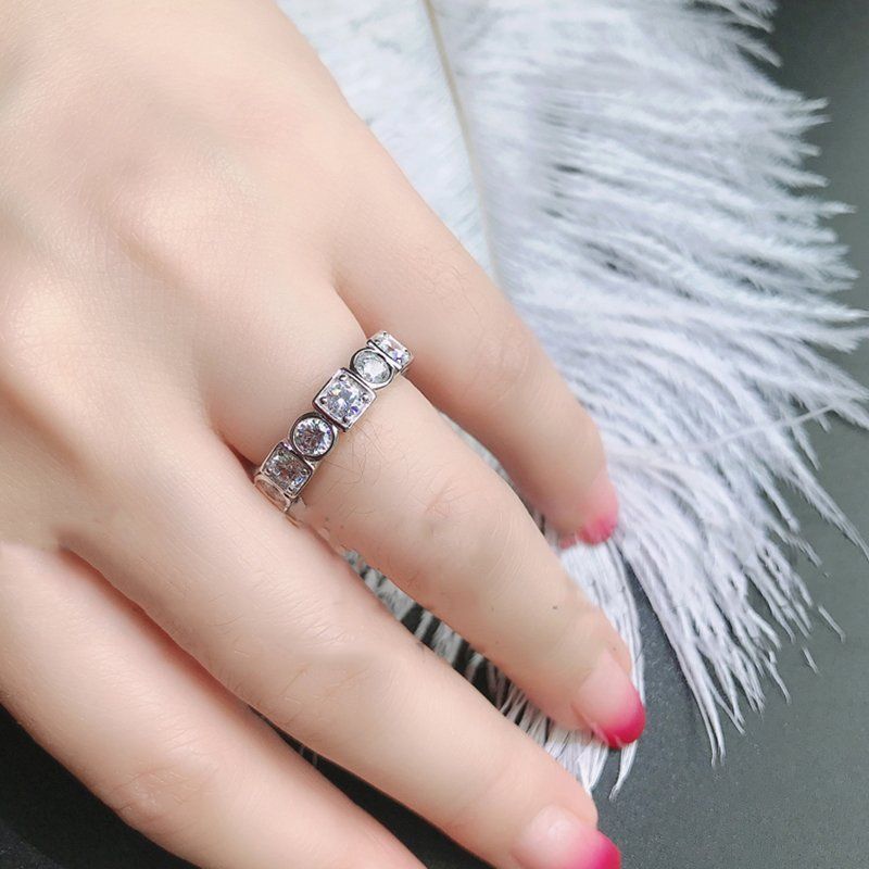 Ringe: Synthetische Hohe Carbon Diamant Ring S925 – Neu (gemäss Beschreibung) aus Uerkheim von Kaufoption 1