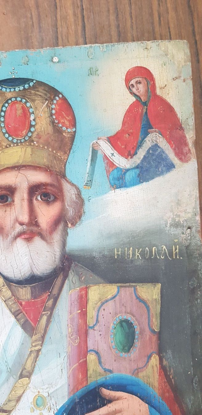 Dipinti: Ikone Hl. Nikolaus antik – Usato da Mörschwil venduto da antiksalon21 5
