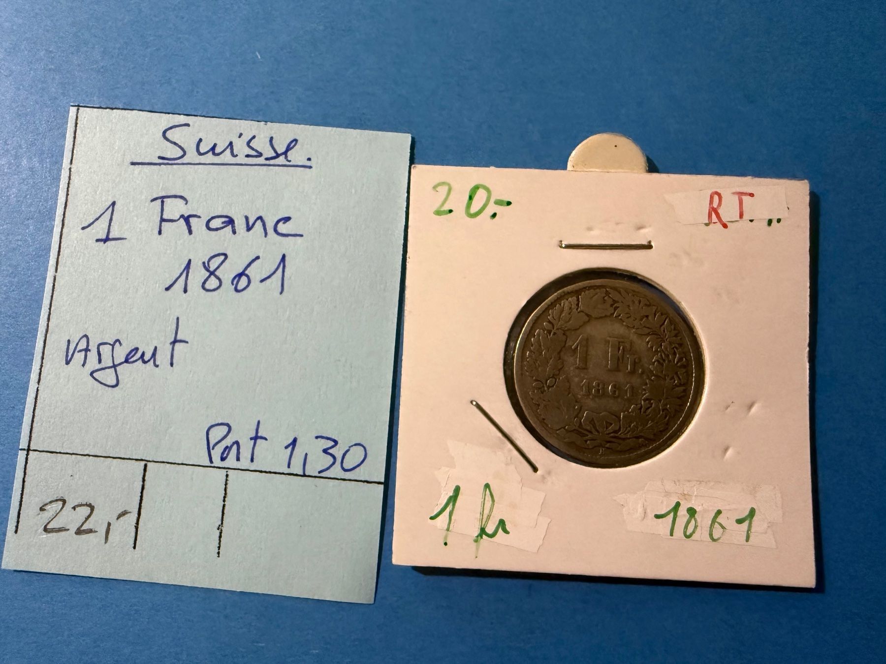 Taschenmesser: SUISSE : 1 FRANC 1861 - Argent – Gebraucht aus genève von GEnumist