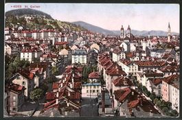 St. Gallen, Linsenbühl-Quartier, gelaufen 1913